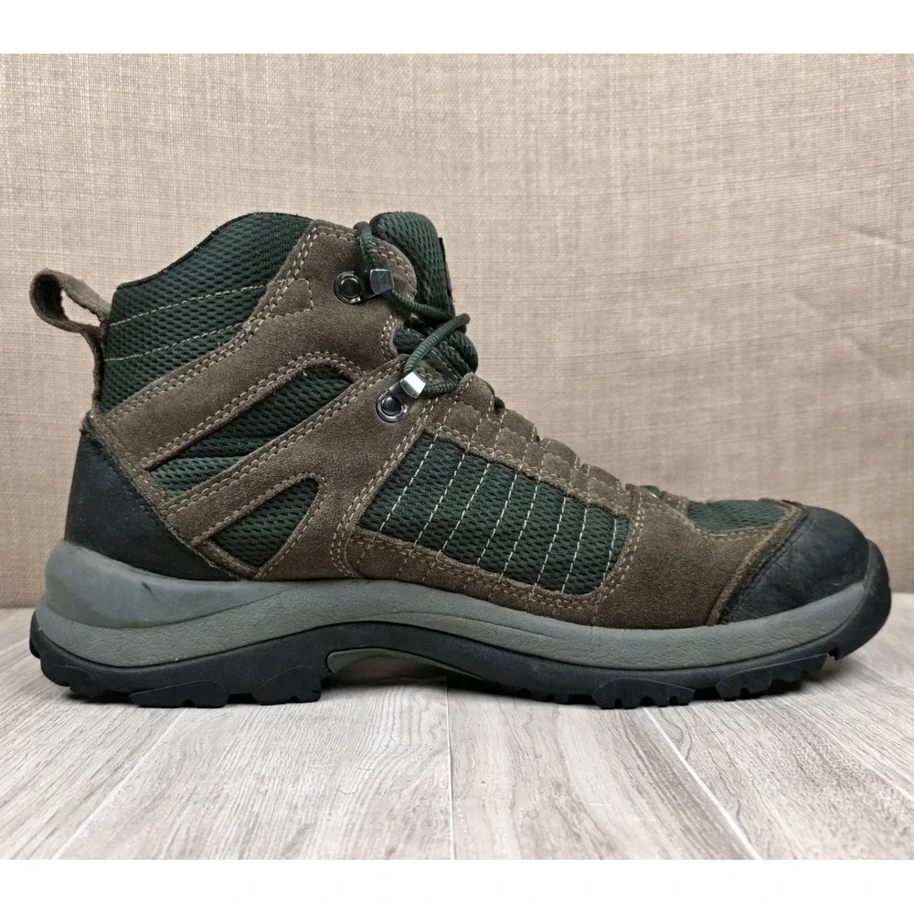 Duluth Trading Co. JackPine Brown Green Walking Hiking Boots Men's Size 13M